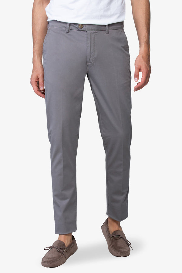 Pantaloni Chino Light da uomo Dan John Grigio Ferro stile casual Slim Fit aderenti