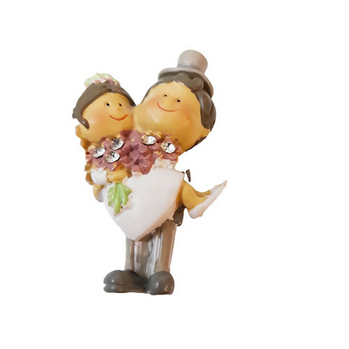Bomboniere Artigianali per Matrimonio e Nozze - Coppia di Sposi 3,5 x 5,5 cm offerta imperdibile