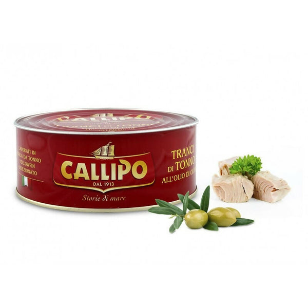 Tranci di Tonno calabrese Callipo all'olio di oliva scatola 1 kg