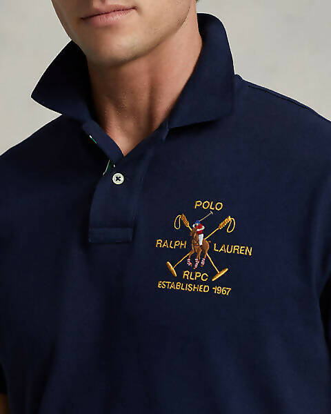 Polo Polo Ralph Lauren Uomo Logo Ricamato Cotone Maniche Corte
