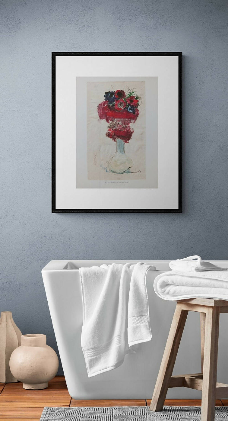 Stampa da parete, Arte fiori anemoni Quadro Natura 50x35 cm