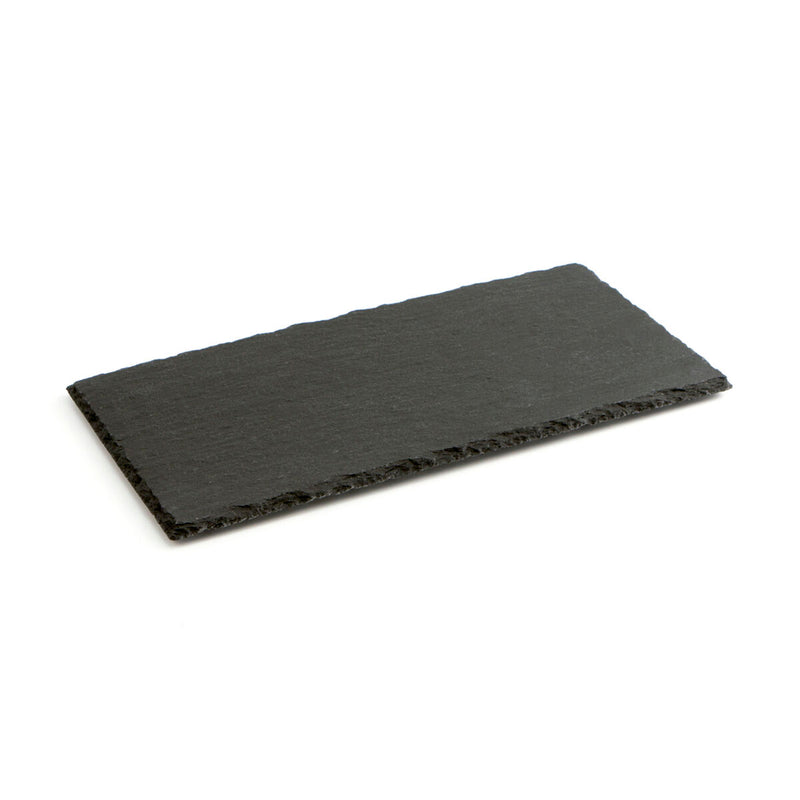 Vassoio di Ceramica Effetto Lavagna Quid Gastro Fun Nero (32 x 17 cm) (12 Unità)