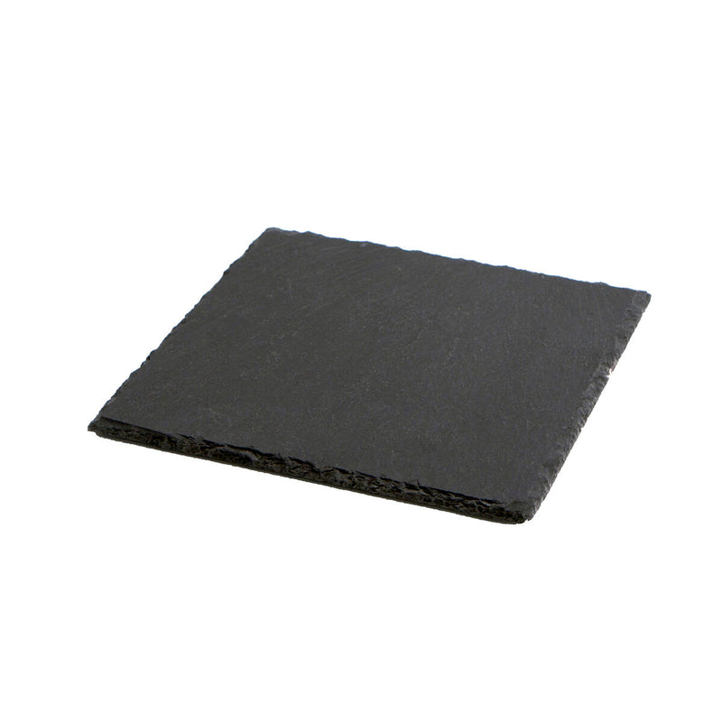 Vassoio di Ceramica Effetto Lavagna Quid Gastro Fresh Nero (20 x 20 cm) (12 Unità)