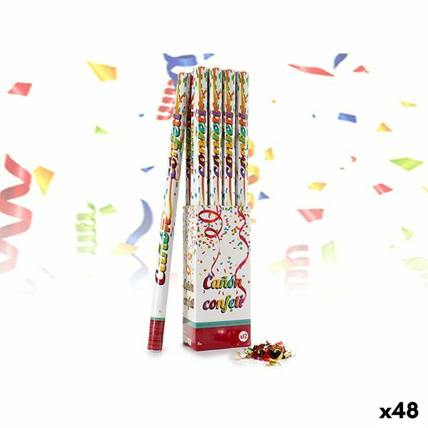 Cannone di coriandoli 5 x 98,5 x 5 cm Carta Multicolore (48 Unità)