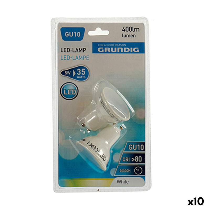 Lampadina LED Grundig 6400 K Bianco 5 W GU10 400 lm (5 x 6 x 5 cm) (10 Unità)