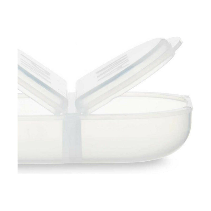Portapillole con Scompartimenti Set Trasparente Plastica (12 Unità)