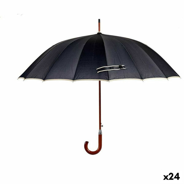 Ombrelli Nero Metallo Stoffa 110 x 110 x 95cm (24 Unità)