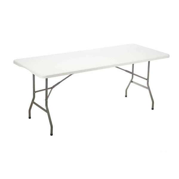 Tavolo Bianco Metallo Polietilene 183 x 76 x 74 cm