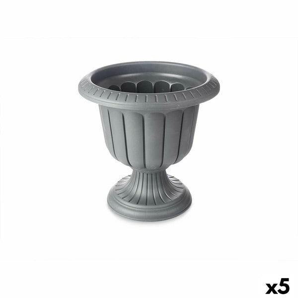 Vaso Calice Antracite Plastica 47,6 x 47 x 47,4 cm (5 Unità)