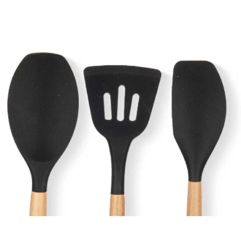 Set di Utensili da Cucina Legno Silicone (6 Unità)