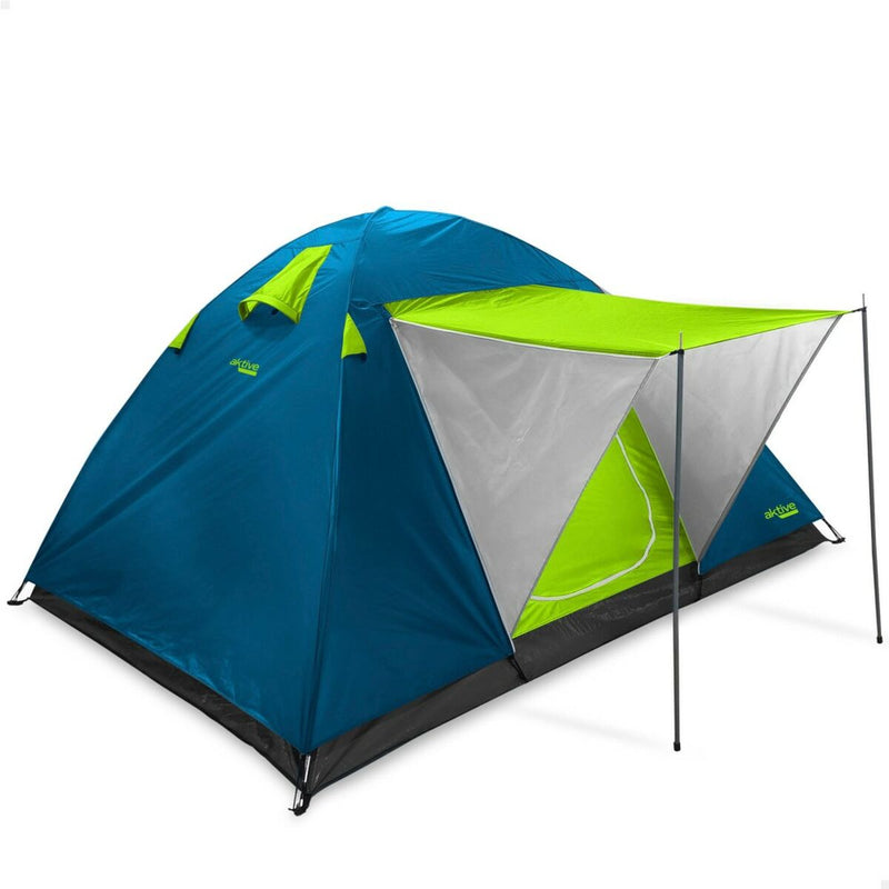 Tenda da Campeggio Aktive Tenda 4 persone 240 x 130 x 210 cm (2 Unità)