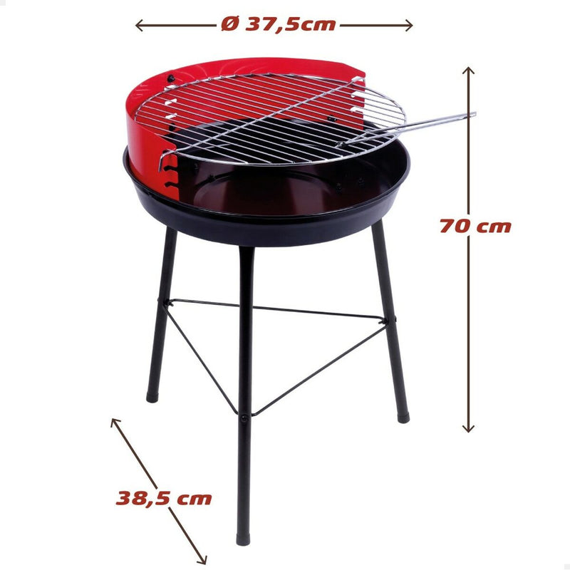 Barbecue Portatile Aktive Rosso 37,5 x 70 x 38,5 cm Legno Ferro
