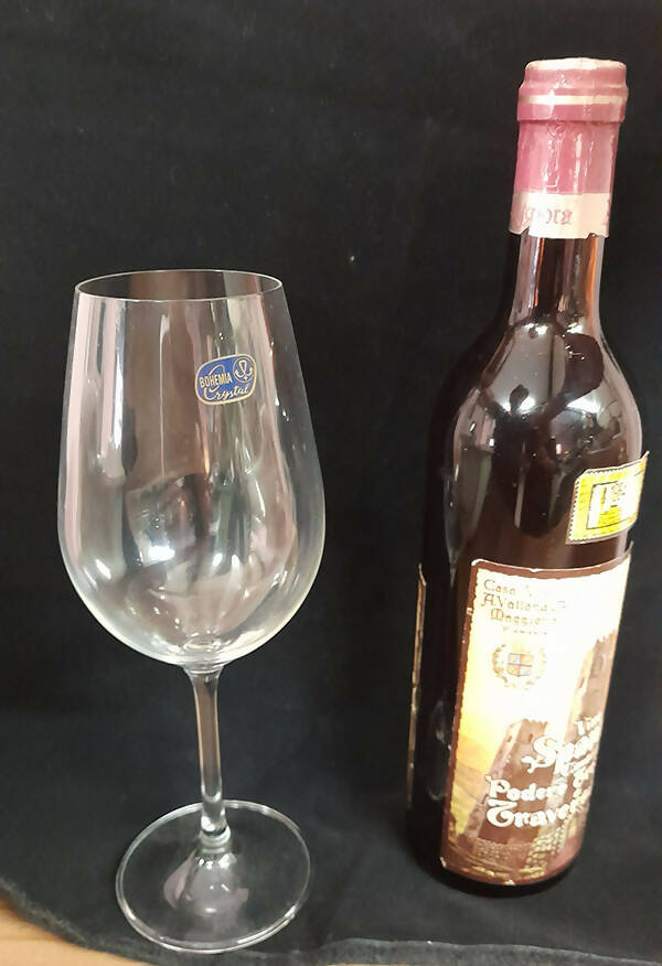 Set di 6 Bicchieri Trasparenti da Tavola 350 ml 6 x 22 cm Birra, Vino, Champagne - Orchidea Milano