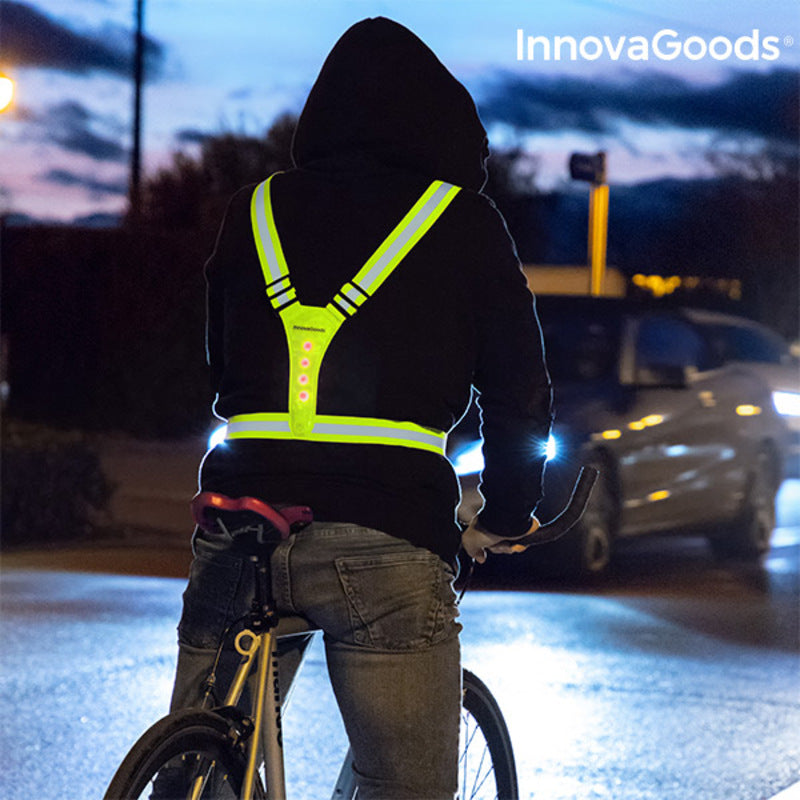 Imbracatura Notturna con Luci a LED per running o ciclismo Lurunned InnovaGoods
