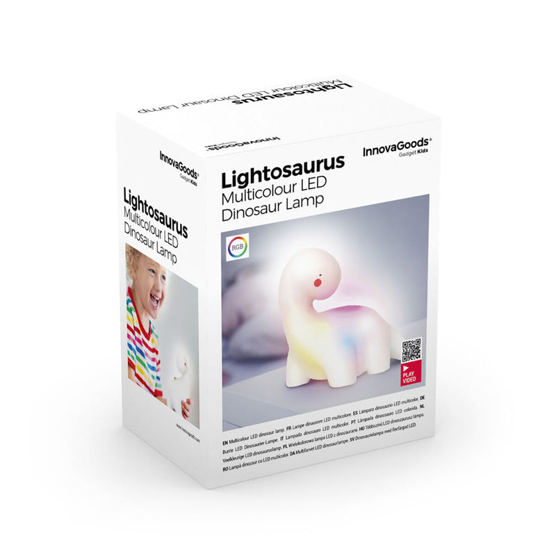 Lampada Dinosauro per Bambini LED Multicolor Lightosaurus InnovaGoods