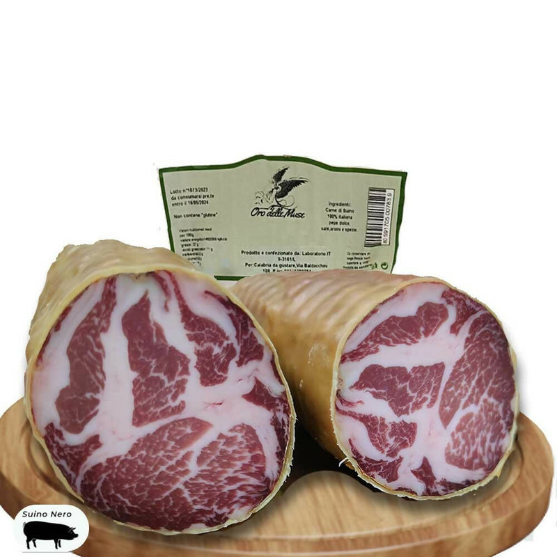 Capocollo di maiale nero di Calabria Oro delle muse