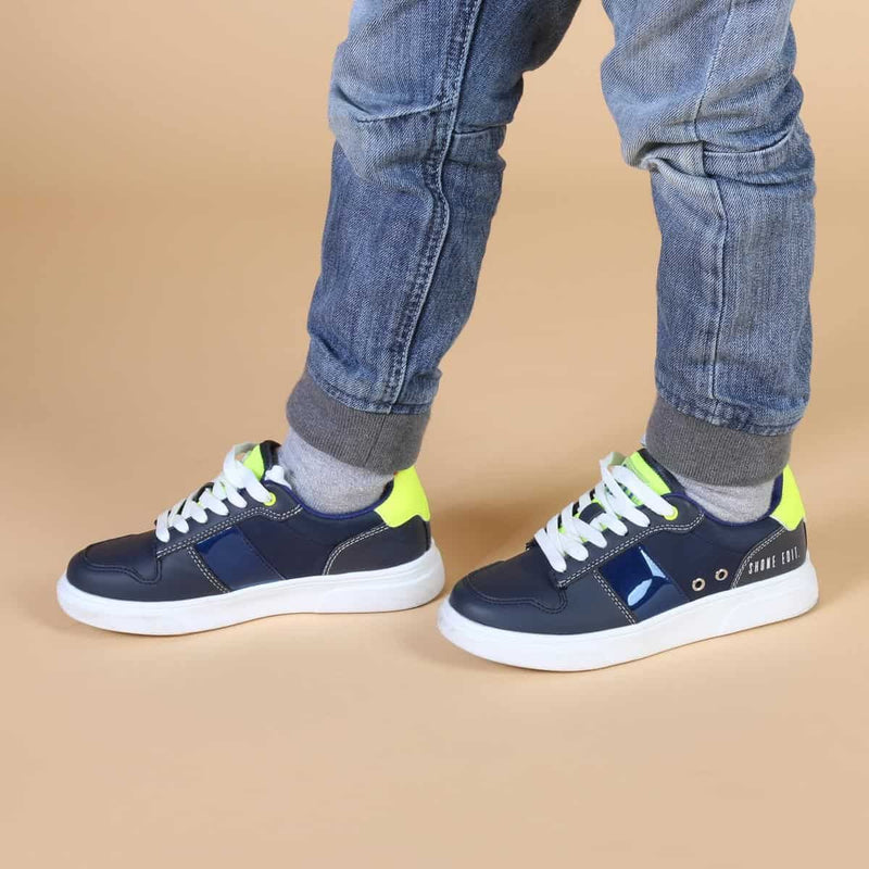 Scarpe Sportive Sneakers da Bambino Shone S8015-013 Blu