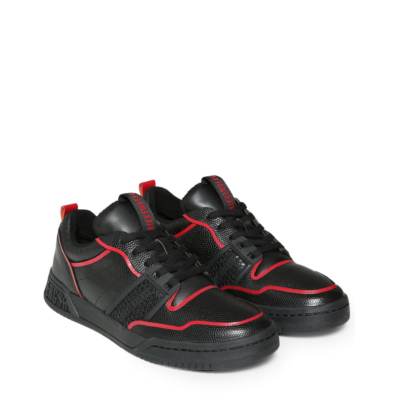 Scarpe Sneakers Sportive da Uomo Nere e rosse Bikkembergs
