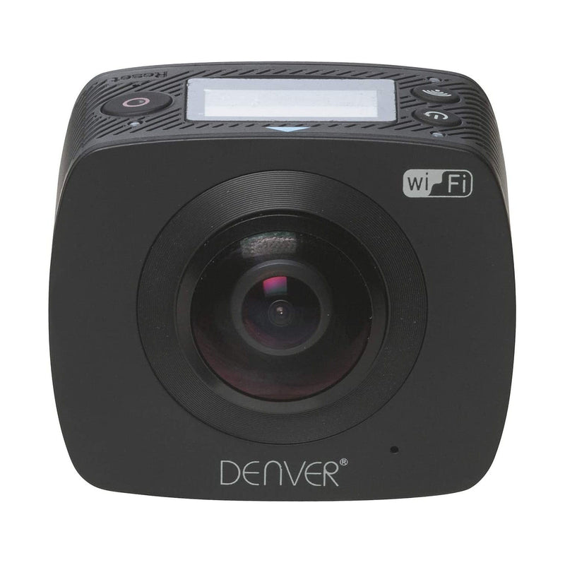 Denver ACV-8305W Action Camera - Risoluzione 4MP, Wi-Fi, Impermeabile, con Lenti 360 Gradi