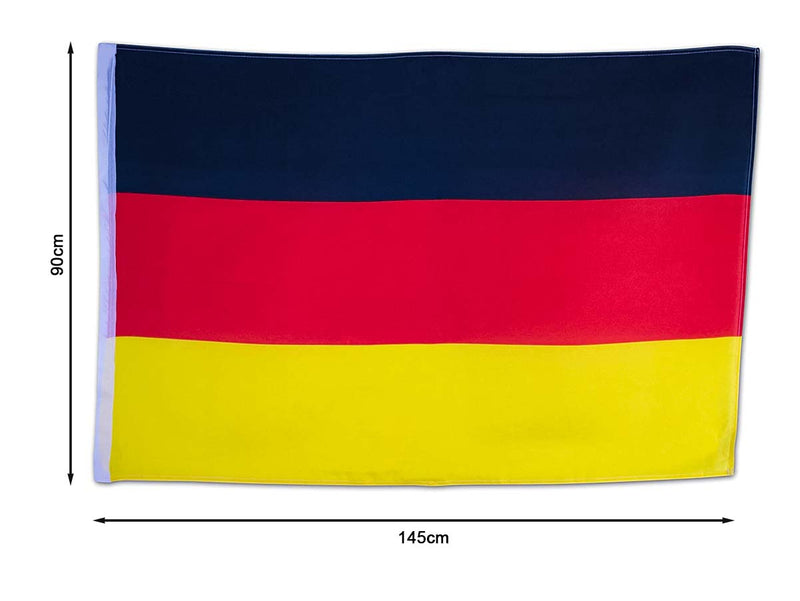 Bandiera Tedesca Germania 145X90cm In Tessuto Poliestere Con Passante Per L'Asta