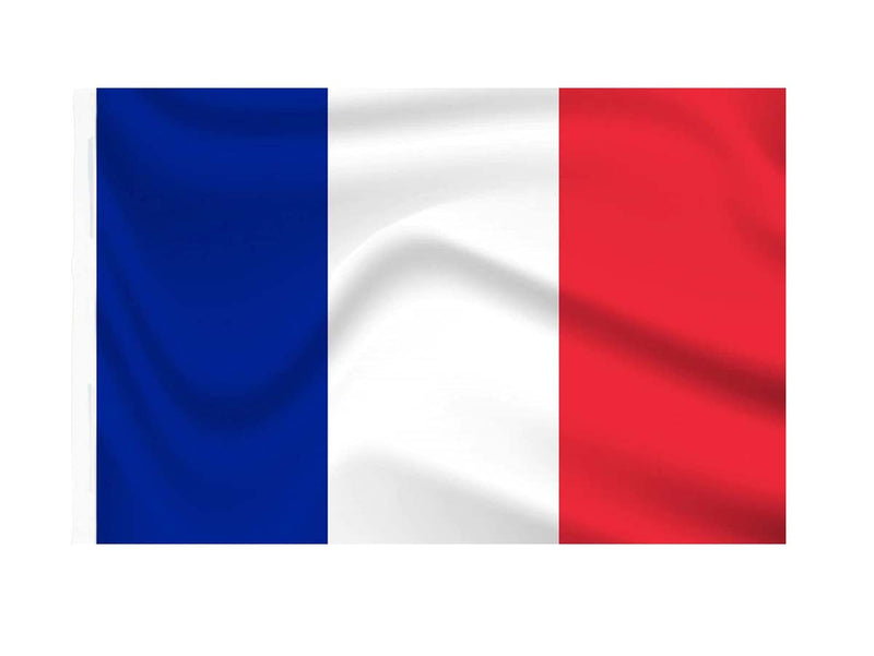 Bandiera Francese Francia 145X90cm In Tessuto Poliestere Con Passante Per L'Asta