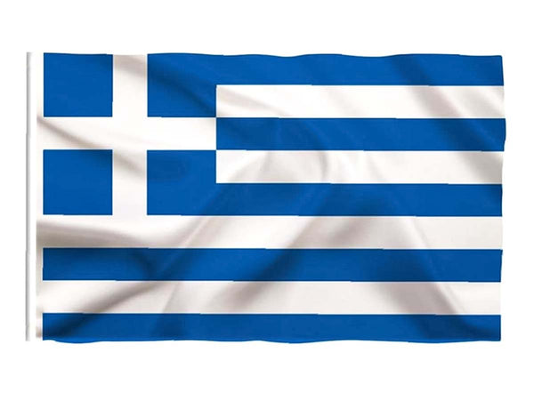 Bandiera Greca Grecia 145X90cm In Tessuto Poliestere Con Passante Per L'Asta