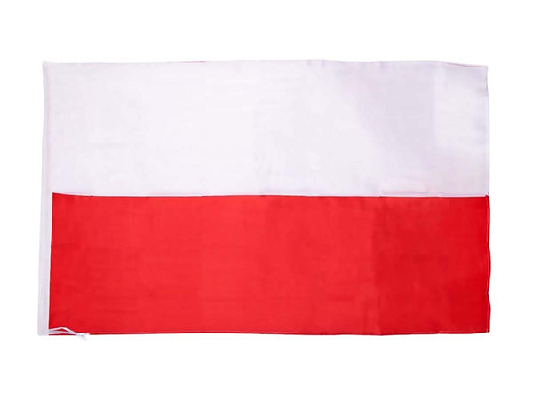 Bandiera Polacca Polonia 145X90cm In Tessuto Poliestere Con Passante Per L'Asta