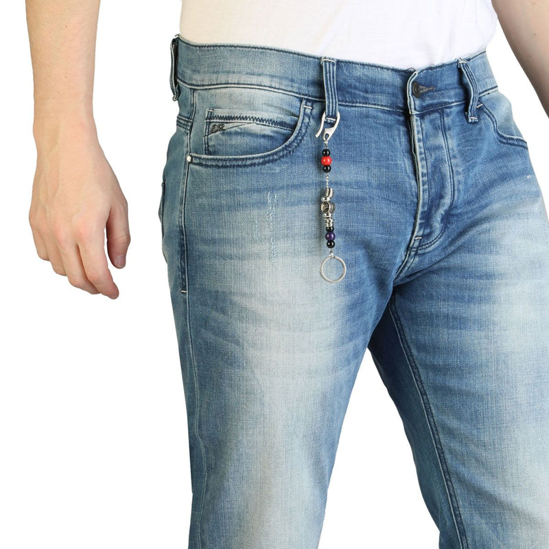 Pantaloni Blue Jeans classici da Uomo Yes Zee effetto invecchiato