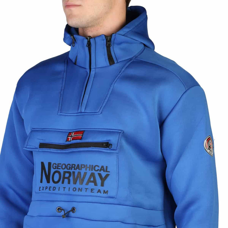 Giacca Sportiva da Uomo Giubbotto Chiuso Blu Geographical Norway