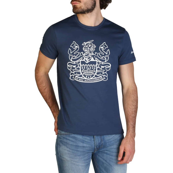 T-shirt da Uomo Aquascutum Maglietta a maniche corte Blu con Logo