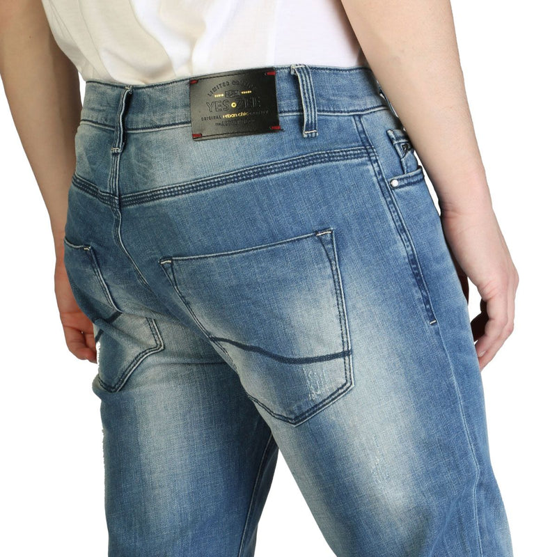 Pantaloni Blue Jeans classici da Uomo Yes Zee effetto invecchiato