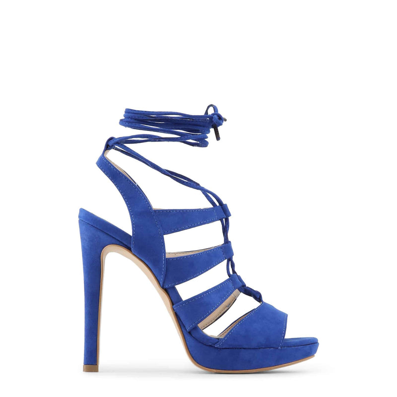 Sandali da Donna Made in Italy Scarpe estive eleganti Tacco cm 12,5 Blu