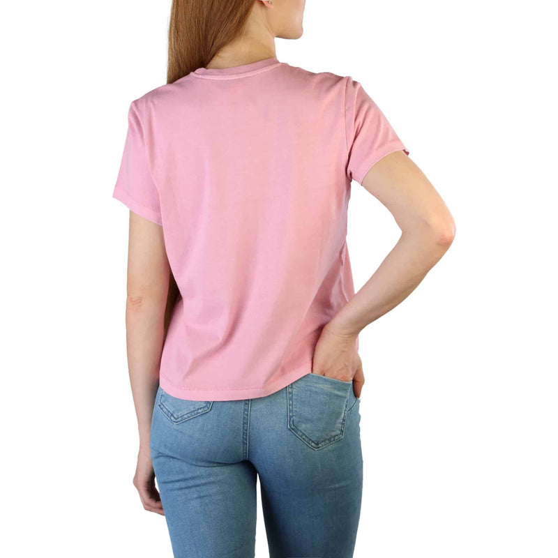 T-shirt Levis Donna Rosa con Logo centrale Regular Fit 100% Cotone
