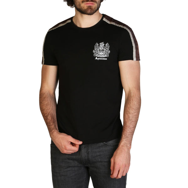 Maglietta a maniche corte da Uomo Aquascutum T-shirt nera con logo