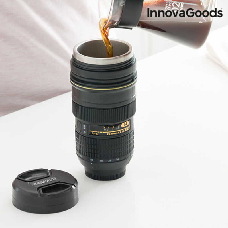 Bicchiere Termico per bevande calde fredde Gadget design fotocamera Idea Regalo
