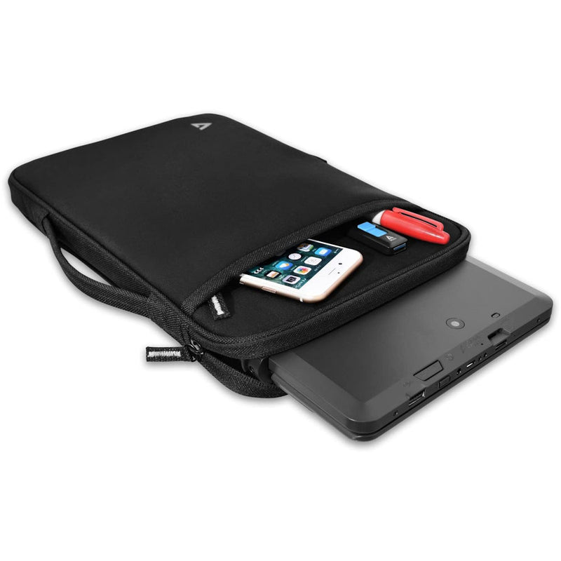 Borsa per Laptop Notebook da 12,2 pollici Nera con Manico e Tracolla removibile - Custodia protettiva e Tasca Esterna