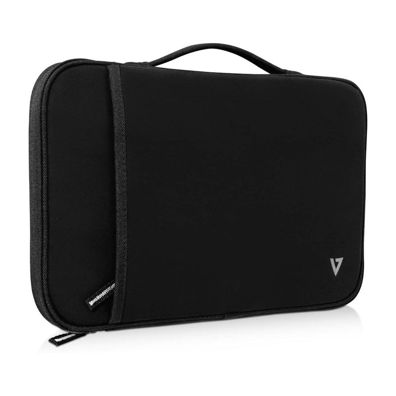 Borsa per Laptop Notebook da 12,2 pollici Nera con Manico e Tracolla removibile - Custodia protettiva e Tasca Esterna