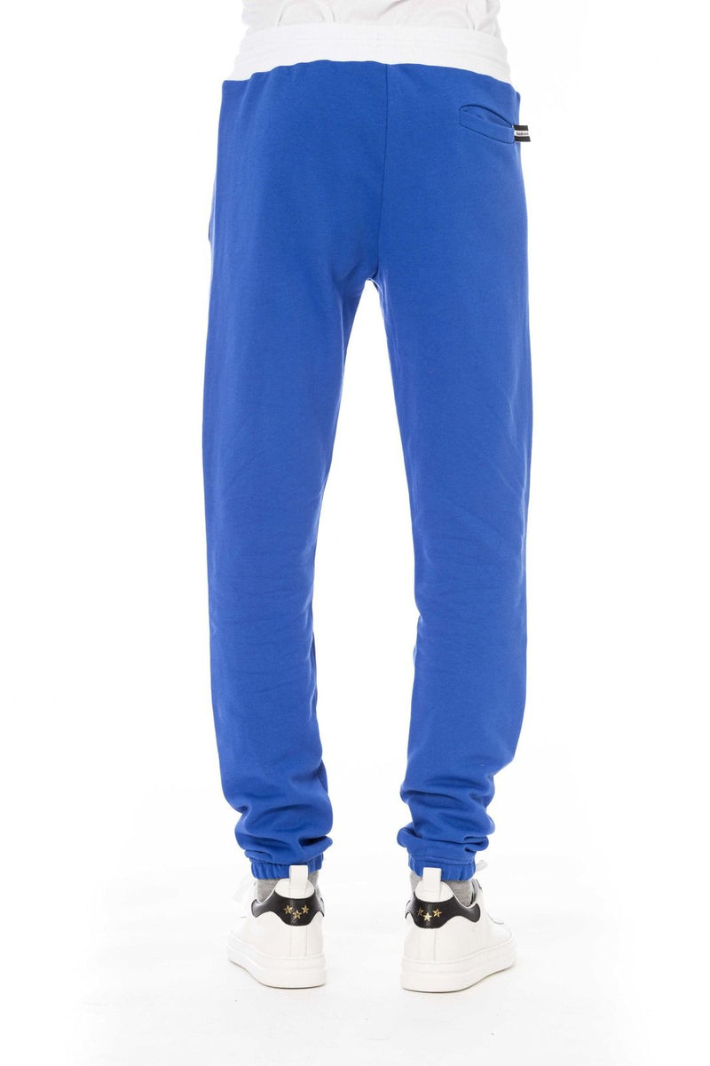 pantaloni tuta blu da uomo con tasche e vita elasticizzata Baldini