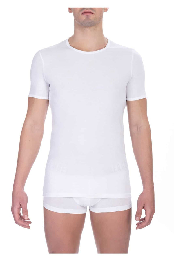 maglietta intima a maniche corte Bikkembergs - t-shirt bianca da uomo
