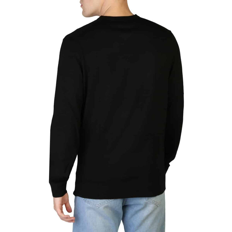 Maglione di Lana Uomo Calvin Klein Nero Tinta Unita - V-Neck - Collezione Autunno Inverno