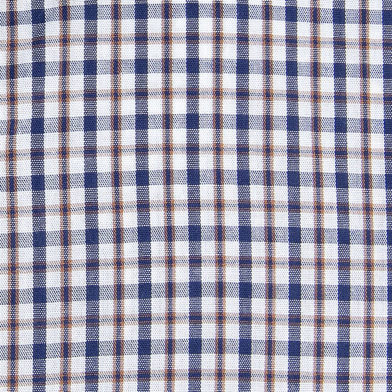 Camicia da Uomo Dan John Fantasia Micro Quadro Slim Fit Collo Francese - 100% cotone