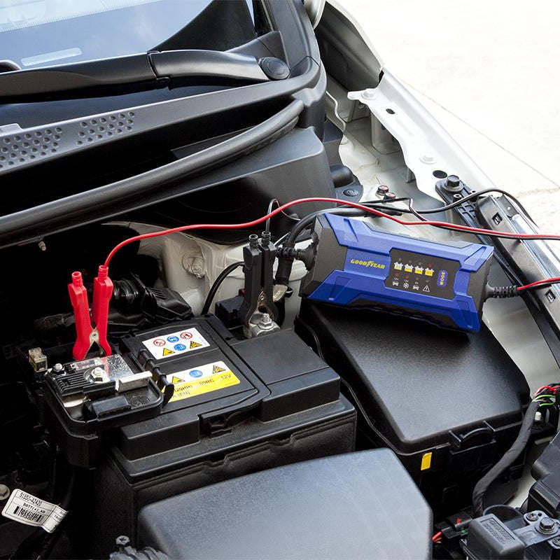 Caricatore batterie Auto Portatile Intelligente Goodyear CS6 2.0A con cavi di Avviamento