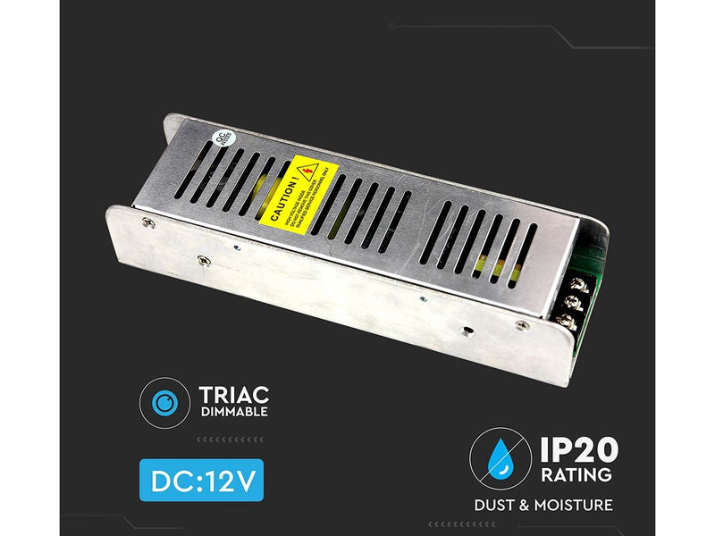 Alimentatore Dimmerabile CV 12V 100W Triac Dimmer Voltaggio Costante Per Striscia Led IP20 SKU-3256