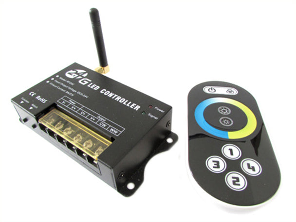 Led Dimmer CCT 2.4G Color Temperature Controller Centralina Wireless Per Controllo Luminosita e Colorazioni Bianco Freddo e Caldo RF202