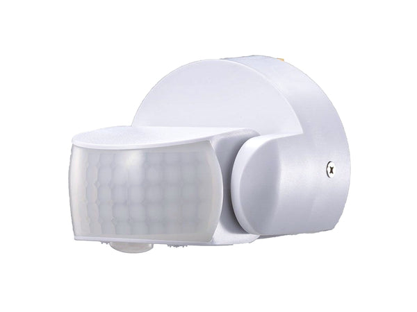 Sensore di Movimento Infrarossi IP65 Colore Bianco Montaggio a Parete Soffitto Snodabile a 180&deg; SKU-6611