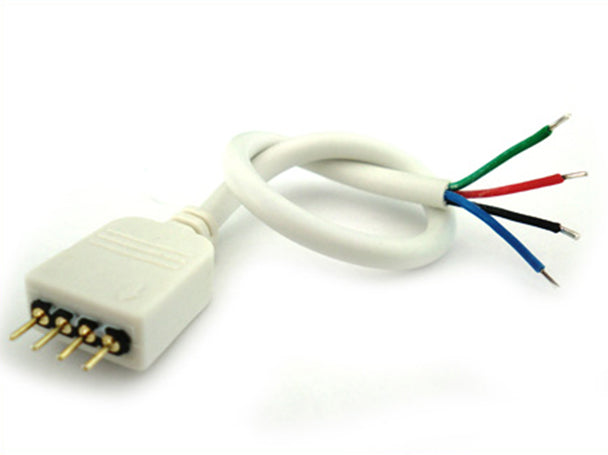 2 PZ Connettori Spina Maschio Con 4 Pin Per Striscia Bobina Led RGB