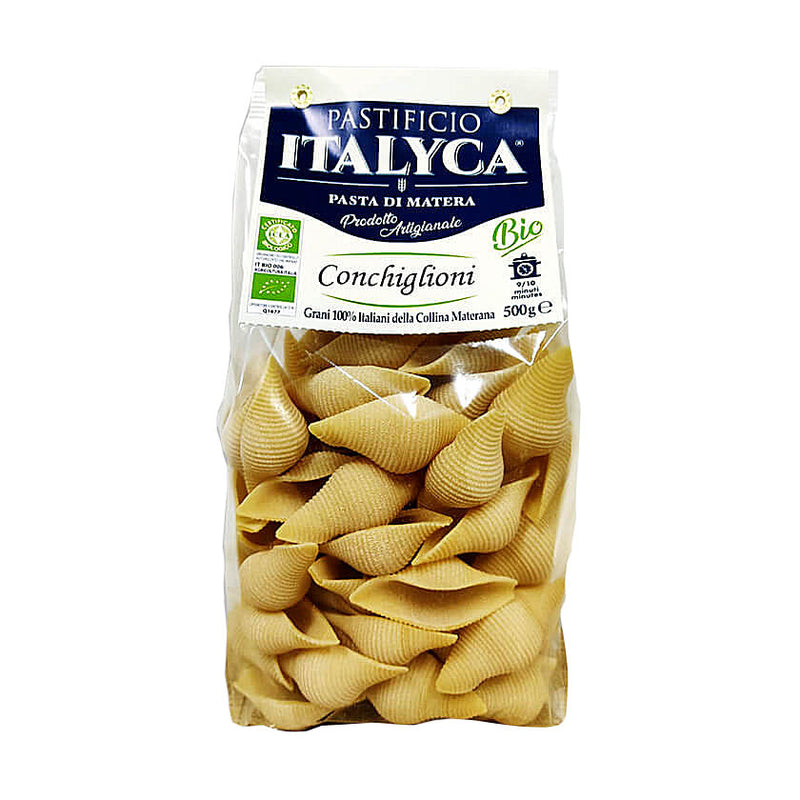 Confezione da 10 Pacchi di Pasta di Matera Biologica Artigianale - Conchiglioni Lucani di Grano Italiano - 5 Kg