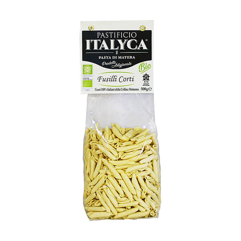 Confezione da 15 Pacchi di Fusilli Corti di Matera - Pasta Artigianale Biologica Certificata 100% Grano Italiano