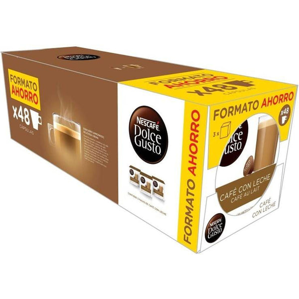 Confezione Risparmio da 48 Capsule di Caffè al Latte Nescafé Dolce Gusto