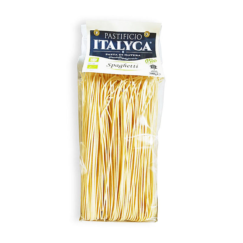 Confezione da 12 Pacchi di Spaghetti Bio Lucani - Pasta di Matera Artigianale - 100% Grano Italiano - 6 Kg